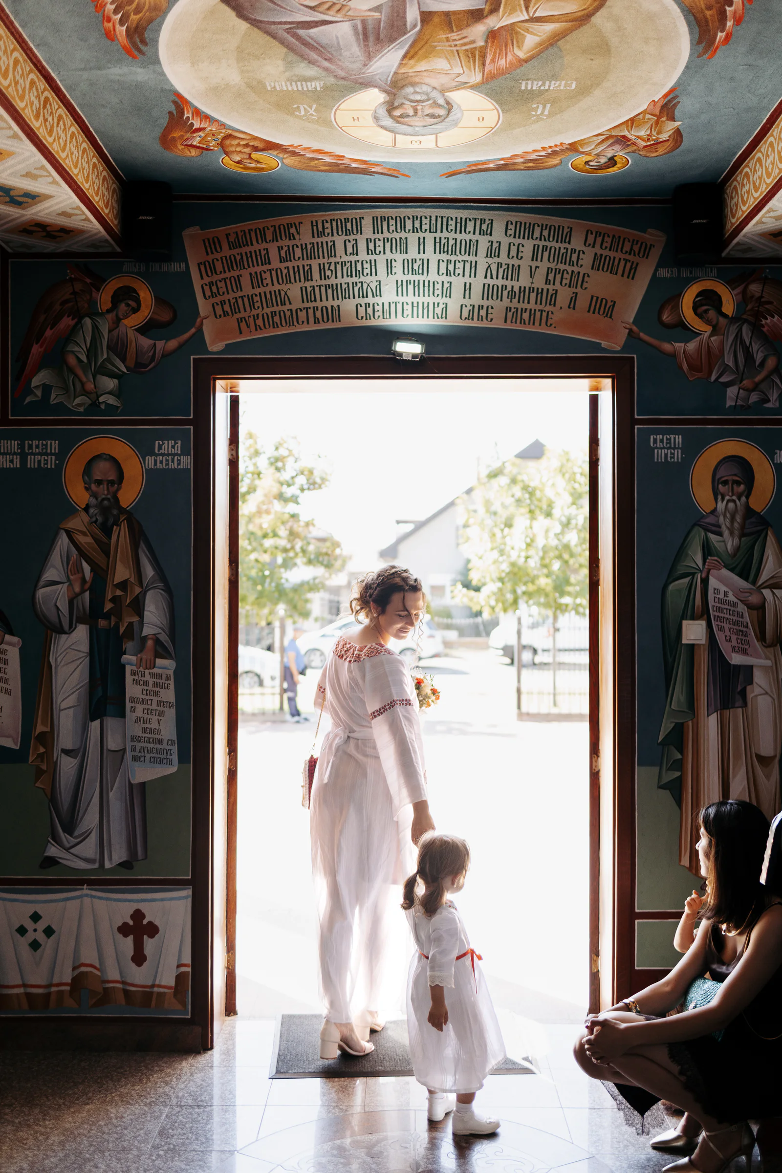 Bride and her daughter